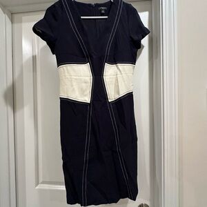 Ann Taylor Black and White Mini Dress